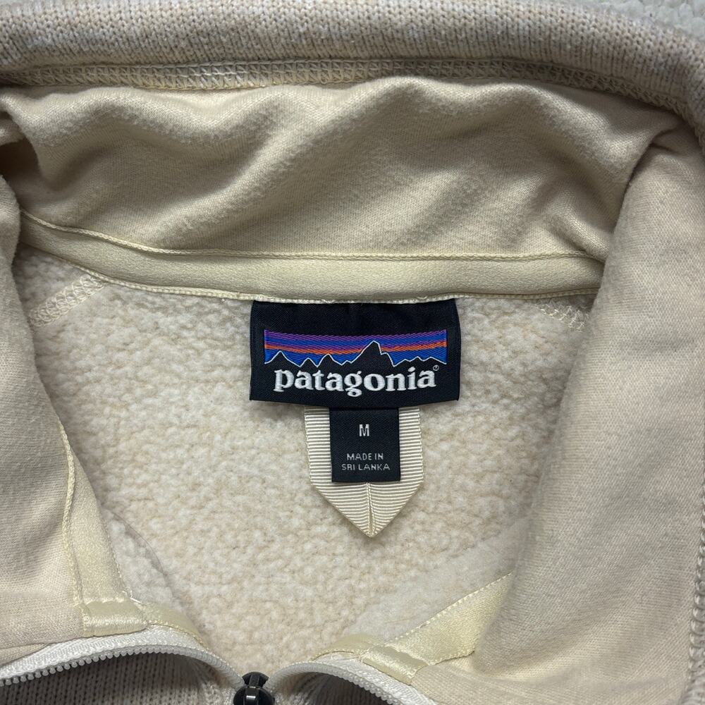 Patagonia Better Sweater Jacket Medium Women Beige 1/4 Zip Fleece Hiking 25618 - Picture 3 of 11